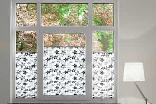 Plissee mit Blumenmuster