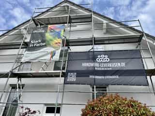 Hausfront Gerüst alternative Ansicht